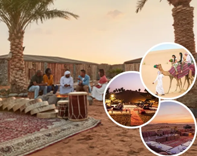 Ras Al Khaimah desert landscape and golden sand